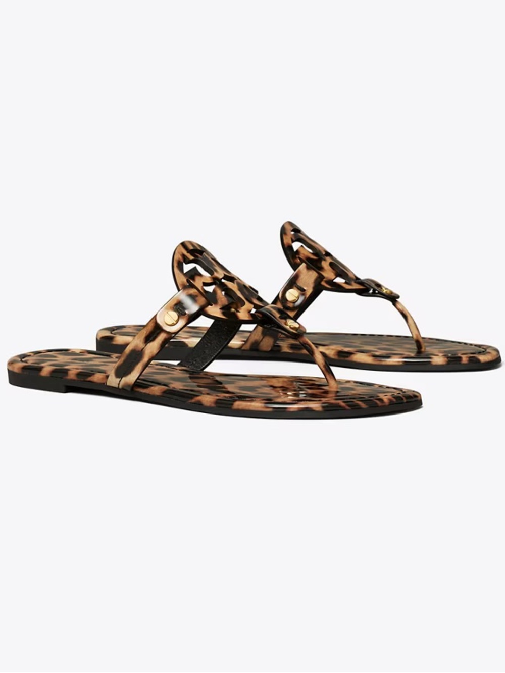 Tory Burch Leopard Miller Sandals - Women